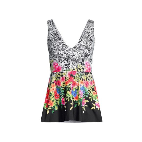 ⚠️SOLD-EB-1/5/23⚠️Johnny Was Rose Skirted One Piece Swimsuit - Picture 8 of 16